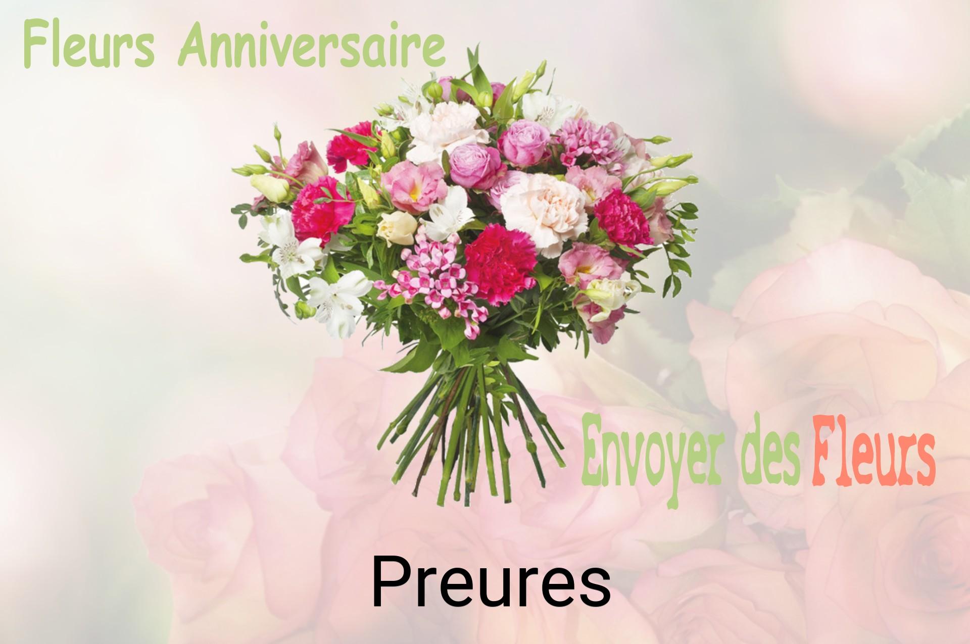 Bouquet de fleurs d’anniversaire livré à Preures